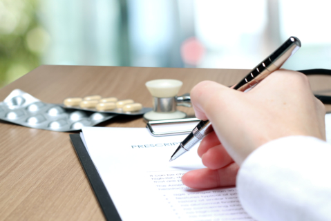 doctor writing